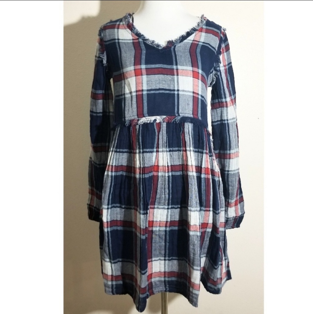 NWT True Craft Red and Blue Plaid Dress
